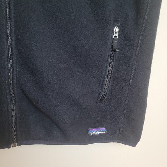 Patagonia Synchilla Vest Mens XXL Black Fleece Full Zip Pockets Warm Outdoors - Picture 6 of 9